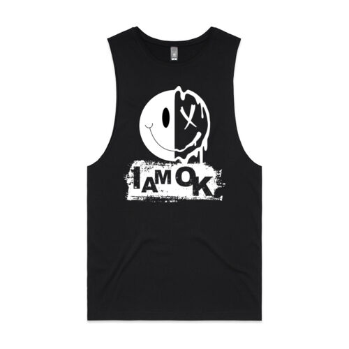 I am OK Melting Inside - Mens Barnard Tank Thumbnail