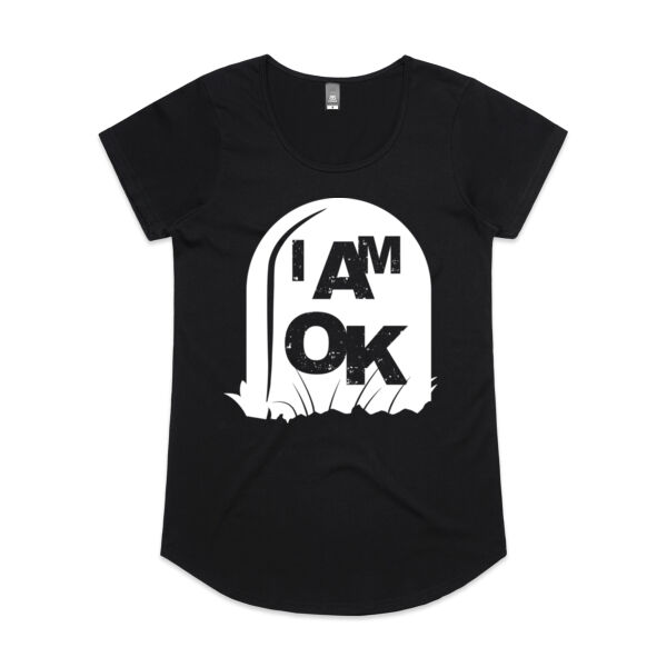 I AM OK Biding Time - Womens Mali T-Shirt Thumbnail