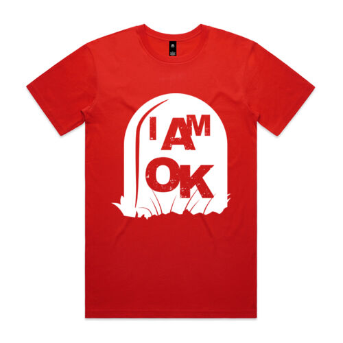 I AM OK Biding Time - Mens Staple T-Shirt Thumbnail