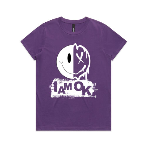 I am OK Melting Inside - Womens Maple T-Shirt Thumbnail