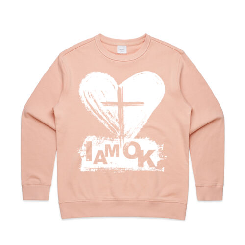 I AM OK Faith - Womens Premium Sweatshirt Thumbnail
