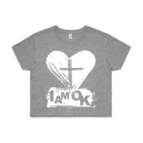I AM OK Faith - Womens Crop T-Shirt Thumbnail