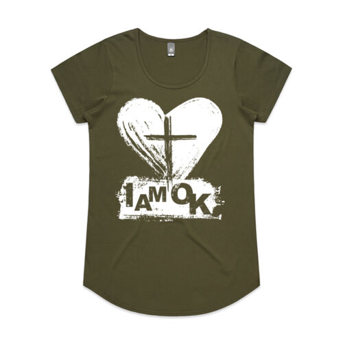 I AM OK Faith - Women Mail T-Shirt Thumbnail