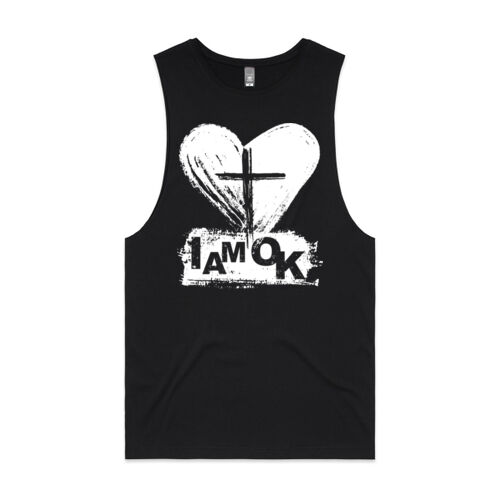 I AM OK Faith - Mens Barnard Tank Thumbnail