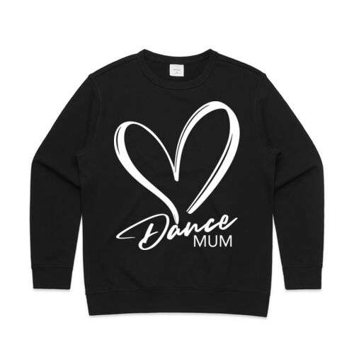 DANCE MUM HEART - Womens Premium Crew Thumbnail