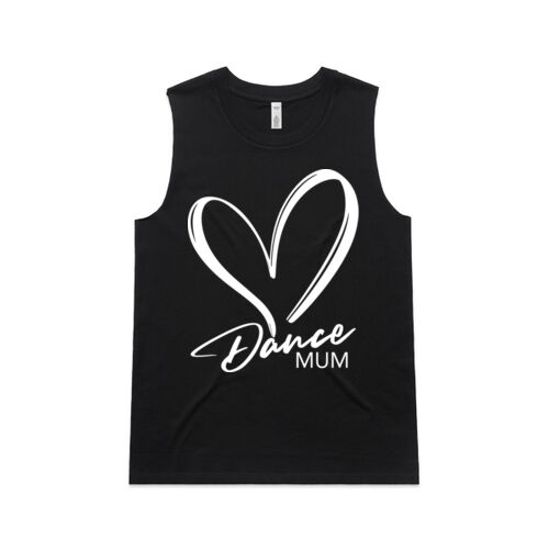 DANCE MUM HEART - Womens Upside Tank Thumbnail