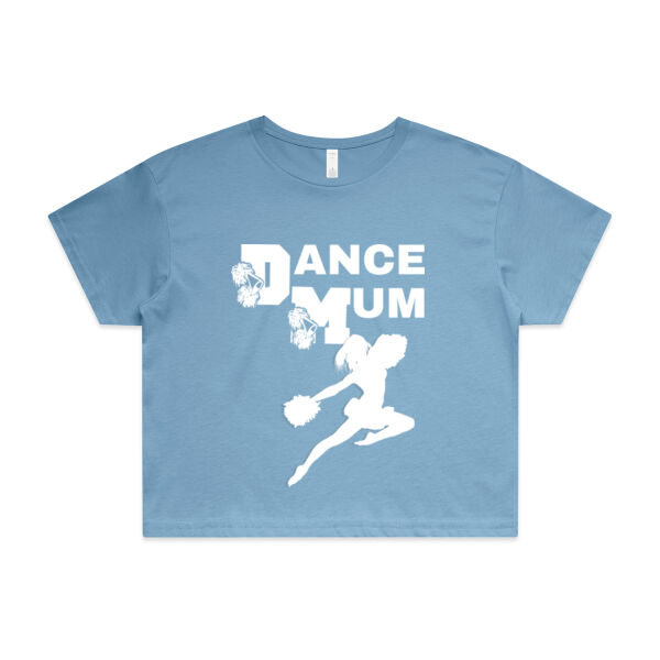 DANCE MUM CHEER - Womens Crop T-Shirt Thumbnail