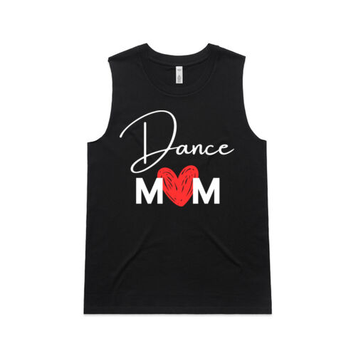 DANCE MUM HEART - Womens Upside Tank Thumbnail