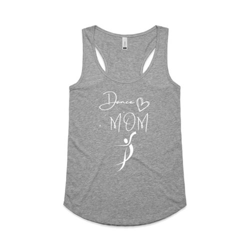 DANCE MUM HEART - Womens Racerback Singlet Thumbnail