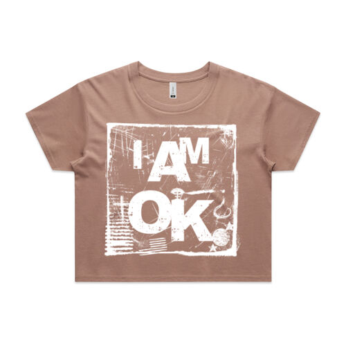 I AM OK RU SURE - Womens Crop T-Shirt Thumbnail