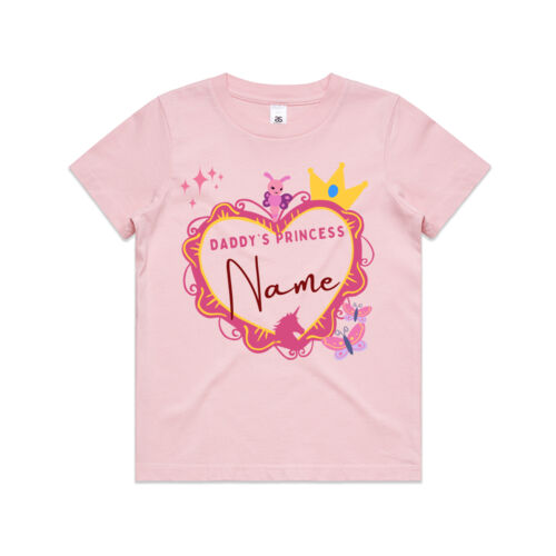DADDY'S PRINCESS - Personalised Name  - Kids T-Shirt Thumbnail