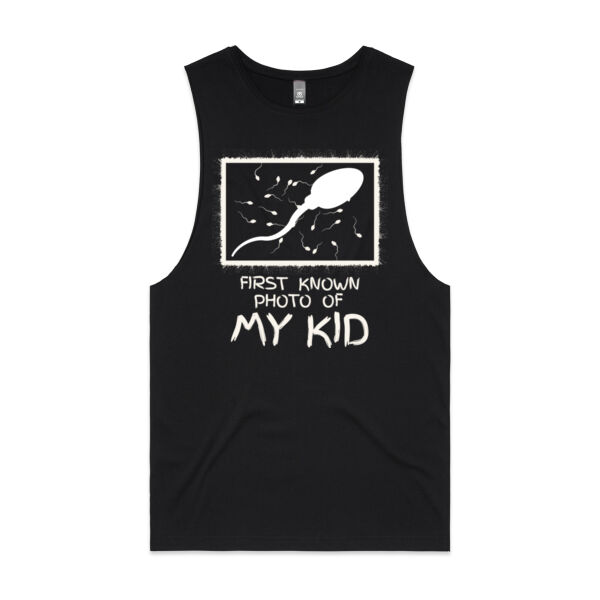 FIRST KNOWN PHOTO OF MY KID - Mens Barnard Tank Thumbnail