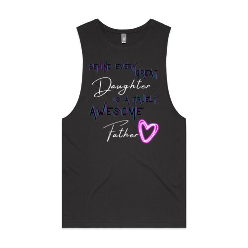 BEHIND EVERY GREAT DAUGHTER - Mens Barnard Tank Thumbnail