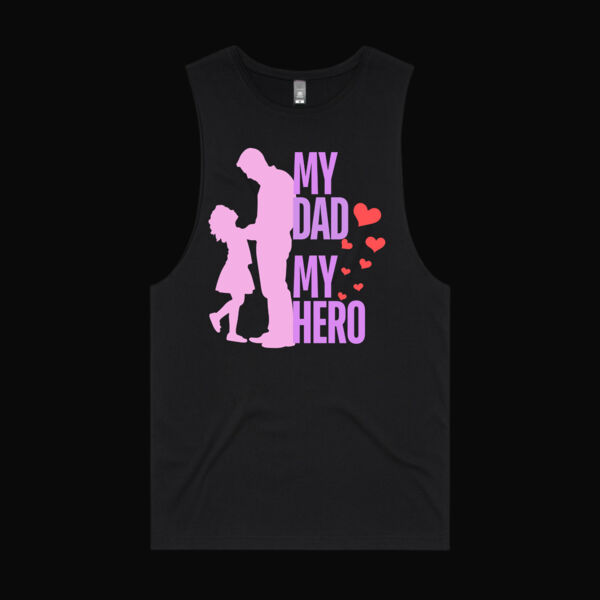 My Dad. My Hero. Hearts Barnard Tank Thumbnail