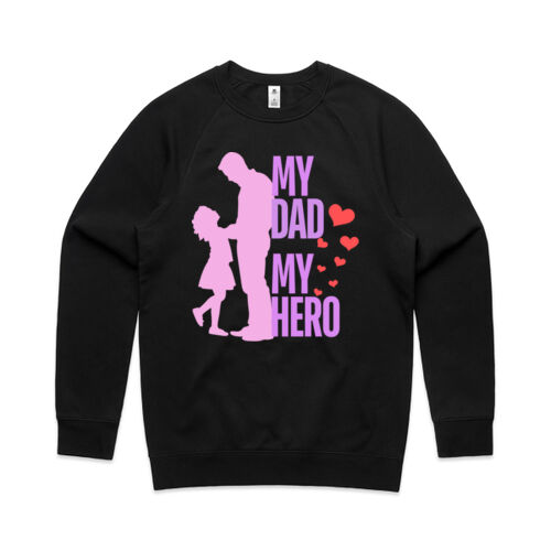 MY DAD MY HERO HEARTS - Mens Supply Sweatshirt Thumbnail