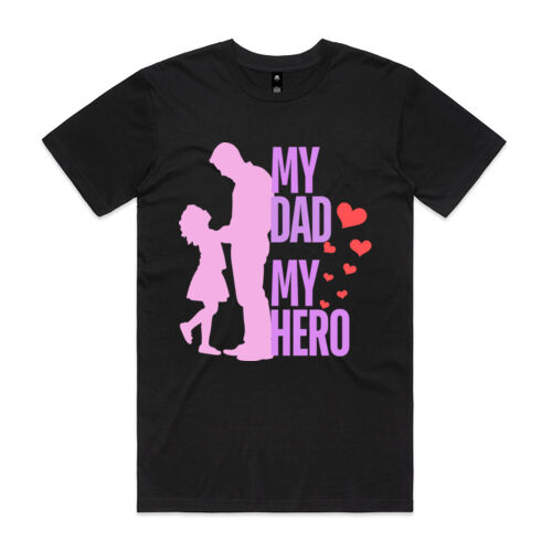 MY DAD MY HERO HEARTS - Mens Staple T-Shirt Thumbnail