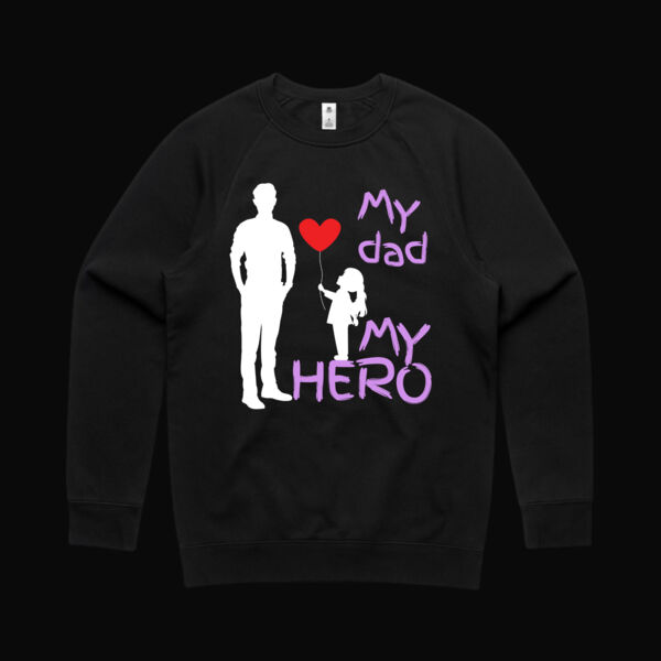 My Dad. My Hero. Balloon Sweatshirt Thumbnail
