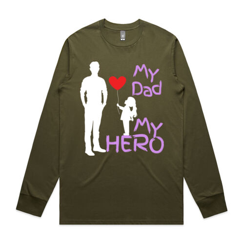 MY DAD MY HERO BALLOON - Mens Longsleeved T-Shirt Thumbnail