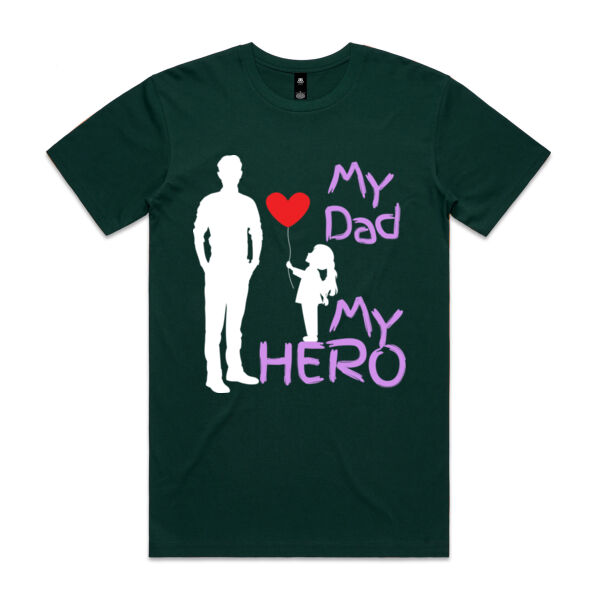 MY DAD MY HERO BALLOON - Mens Staple T-Shirt Thumbnail