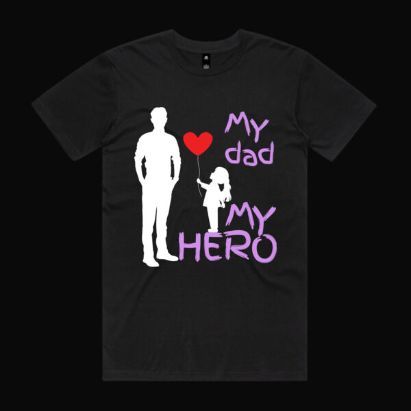 MY DAD MY HERO BALLOON - Mens Staple T-Shirt Thumbnail