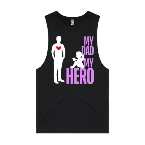 MY DAD MY HERO BUTTERFLY - Mens Barnard Tank Thumbnail