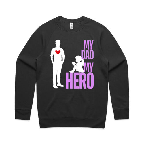 MY DAD MY HERO BUTTERFLY - Mens Supply Sweatshirt Thumbnail