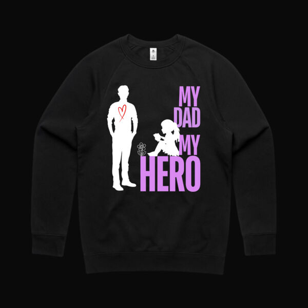 My Dad. My Hero. Butterfly Sweatshirt Thumbnail