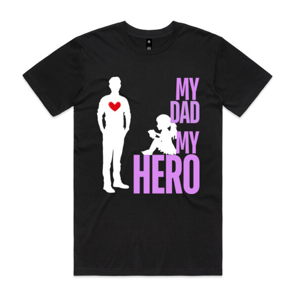 MY DAD MY HERO BUTTERFLY - Mens Staple T-Shirt Thumbnail