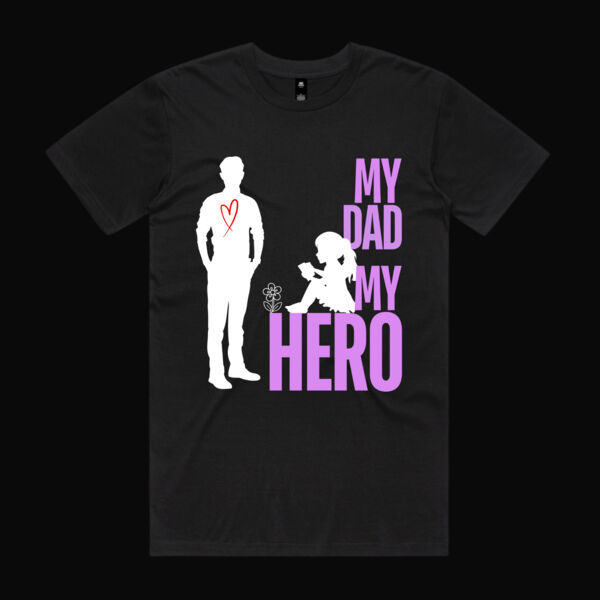 MY DAD MY HERO BUTTERFLY - Mens Staple T-Shirt Thumbnail