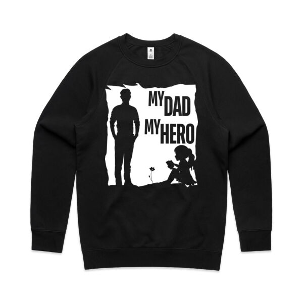 MY DAD MY HERO FLOWER - Mens Supply Sweatshirt Thumbnail