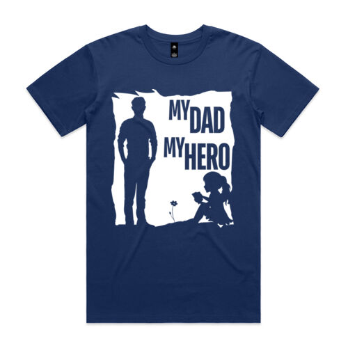 MY DAD MY HERO FLOWER - Mens Staple T-Shirt Thumbnail