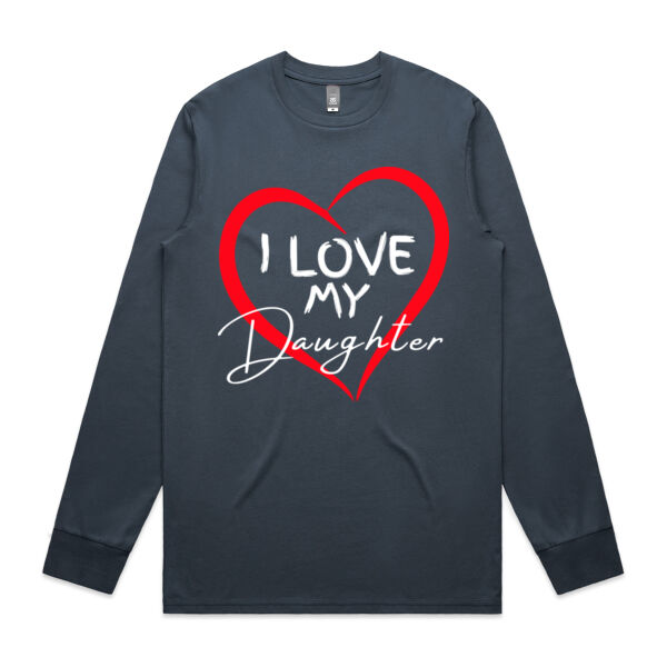 I LOVE MY DAUGHTER - Mens Longsleeve T-Shrt Thumbnail