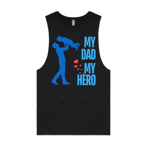 MY DAD MY HERO PLAYING - Mens Barnard Tank Thumbnail
