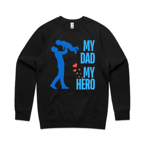 MY DAD MY HERO PLAYING - Mens Supply Sweatshirt Thumbnail