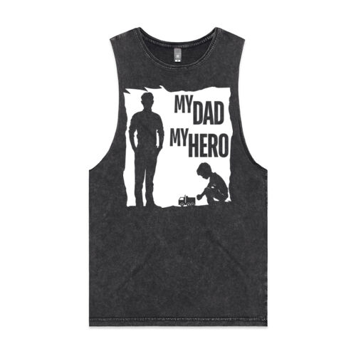 MY DAD MY HERO TRUCK - Mens Stone Wash Barnard Thumbnail