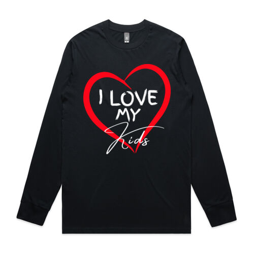 I LOVE MY KIDS - Mens Longsleeved T-Shirt Thumbnail