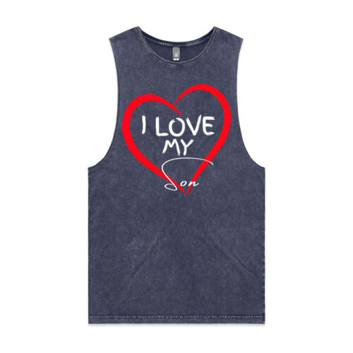 I LOVE MY SON - Mens Stone Wash Barnard Tank Thumbnail
