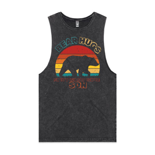 BEAR HUGS - Mens Stone Wash Barnard Tank Thumbnail