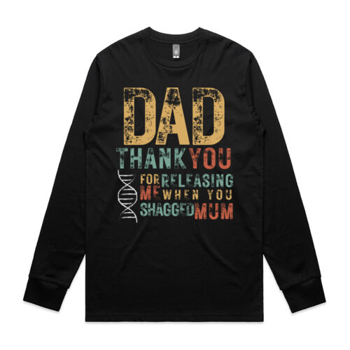 DAD THANK YOU VINTAGE - Mens Staple Longsleeve T-Shirt Thumbnail