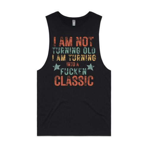 I AM NOT TURNING OLD VINATGE - Mens Barnard Tank Thumbnail
