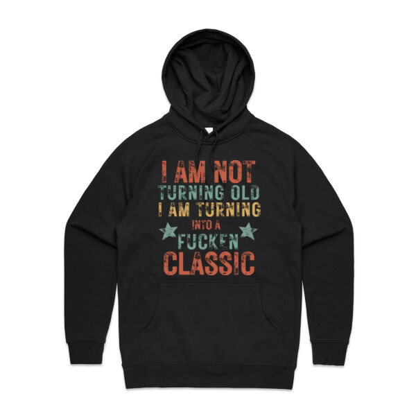I AM NOT TURNING OLD VINATGE - Mens Supply Hoodie Thumbnail