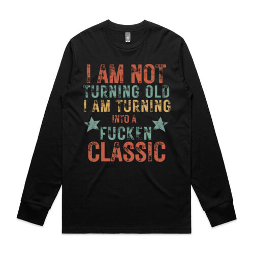 I AM NOT TURNING OLD VINATGE - Mens Staple Longsleeve T-Shirt Thumbnail