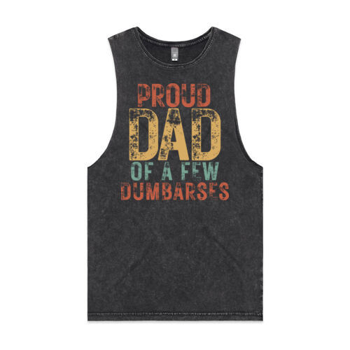 PROUD DAD VINTAGE - Mens Stone Wash Barnard Tank Thumbnail