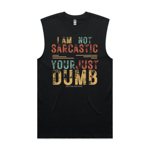 I AM NOT SARCASTIC VINTAGE - Mens Classic T-Shirt Thumbnail