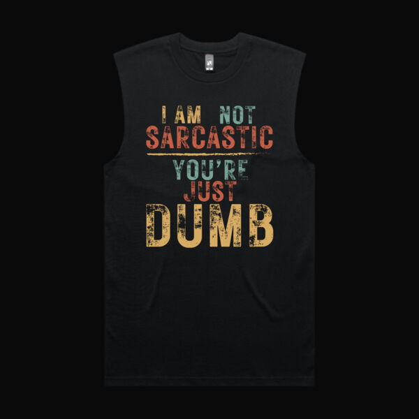 I Am Not Sarcastic Vintage Tank Top Thumbnail