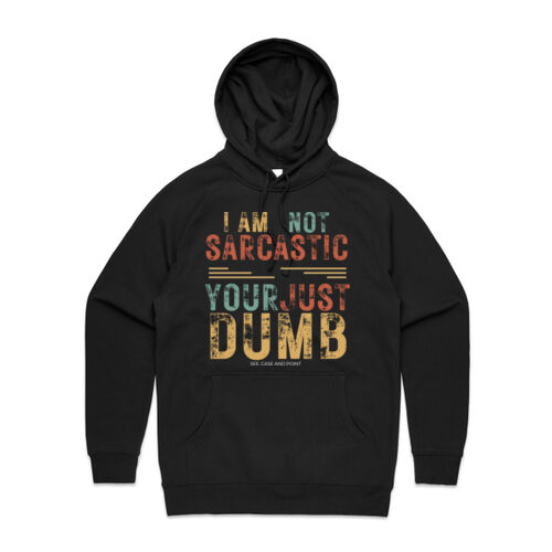 I AM NOT SARCASTIC VINTAGE - Mens Supply Hoodie Thumbnail