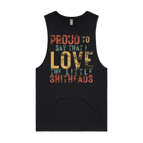 LOVE THE LITTLE SHITHEADS VINTAGE - Mens Barnard Tank Thumbnail