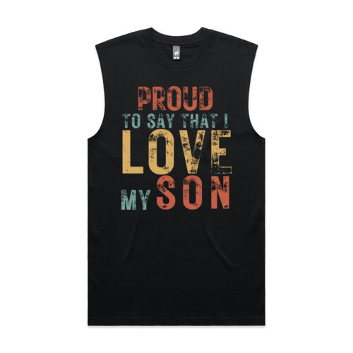 I LOVE MY SON VINTAGE - Mens Classic Tank Thumbnail