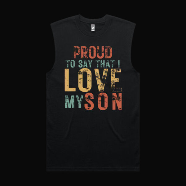 I Love My Son Vintage Tank Top Thumbnail