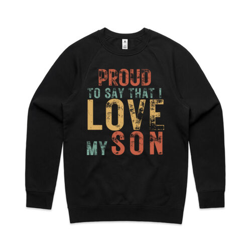 I LOVE MY SON VINTAGE - Mens Supply Sweatshirt Thumbnail
